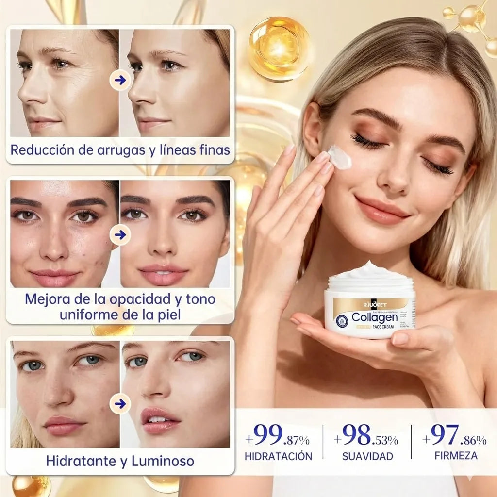 Kit de cuidado facial con colágeno de 6 piezas SADOER