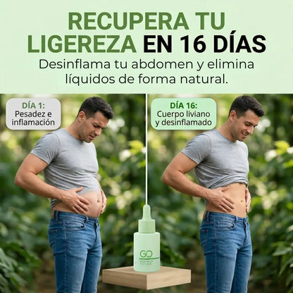 GO DRAINER®: Reduce la hinchazón y sientete más ligero en tan solo 16 días con nuestra formaula patentada