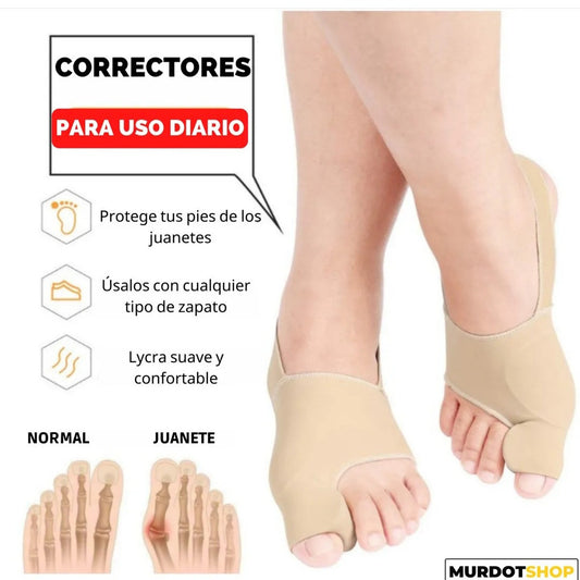 Par de calcetines para corrección de juanetes