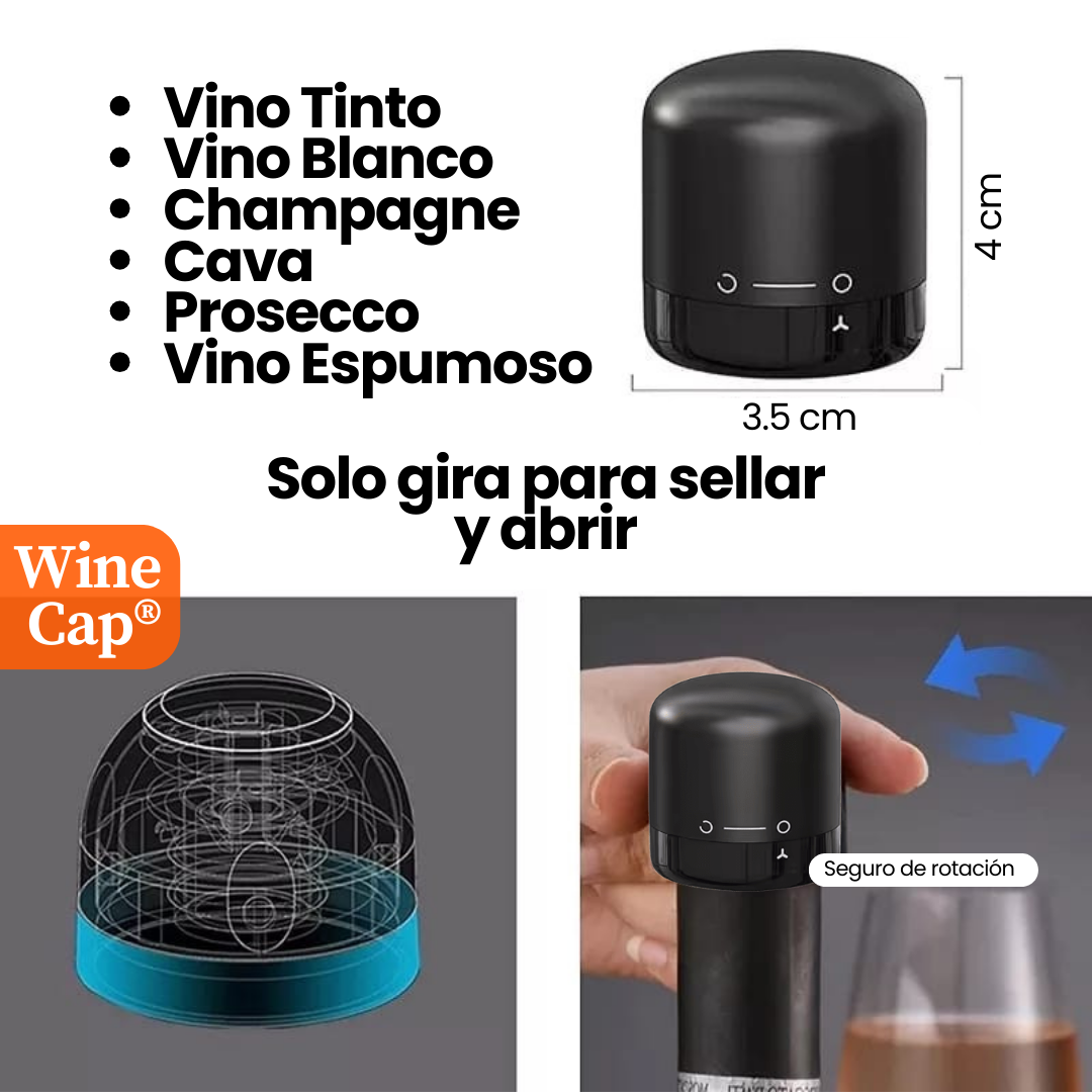 WineCap®: El secreto detrás de un vino siempre fresco