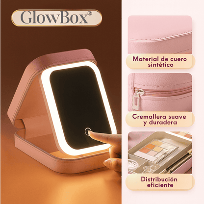 GlowBox®: Mini tocador portátil, práctico y elegante