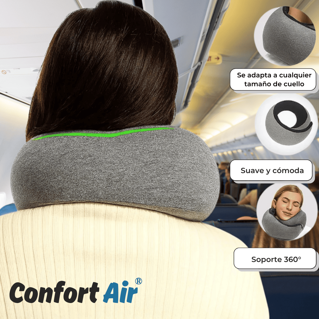 ComfortAir®: Soporte cervical premium para viajes sin tensión