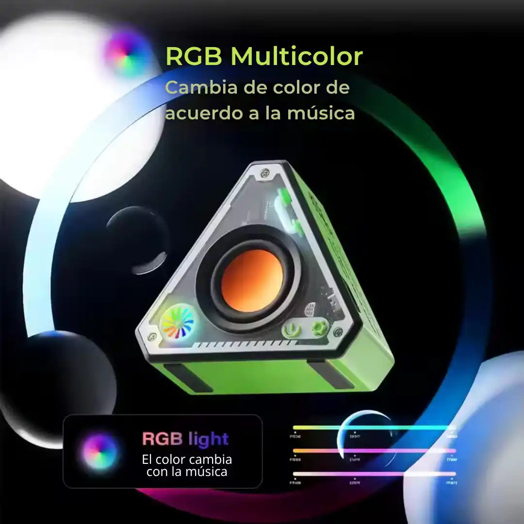Altavoz Bluetooth Portátil RGB SONICTRI™