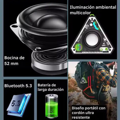 Altavoz Bluetooth Portátil RGB SONICTRI™