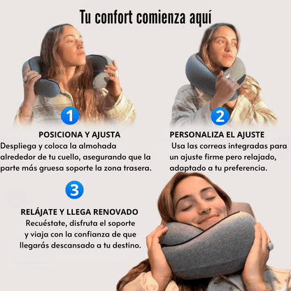 ComfortAir®: Soporte cervical premium para viajes sin tensión