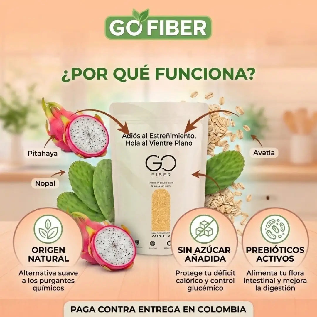 Go Fiber: La mezcla botánica que reactiva tu tránsito de forma natural