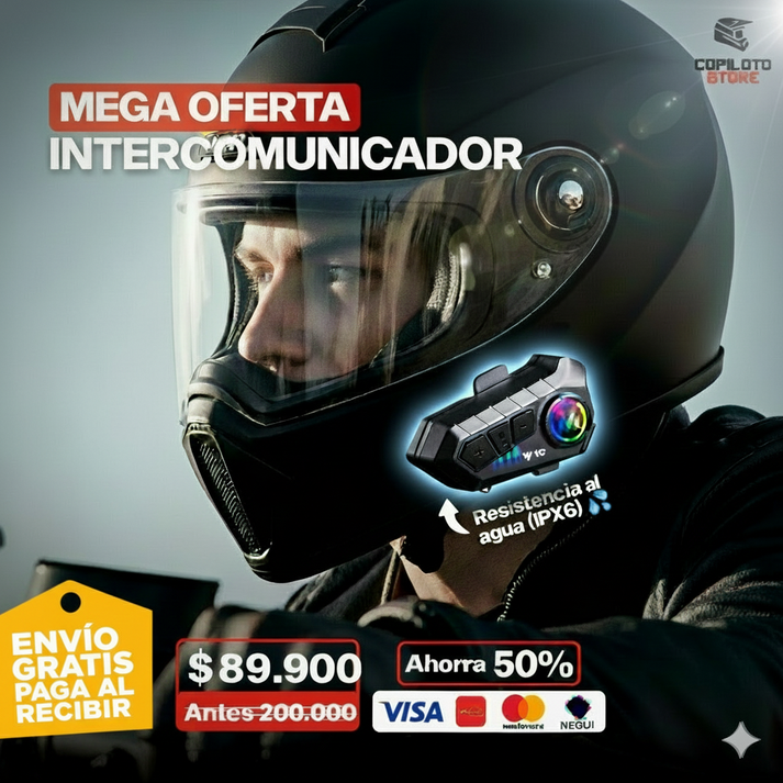 Intercomunicador Bluetooth Y10 Pro