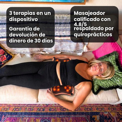 Masajeador de espalda LumFlex™ 3 en 1