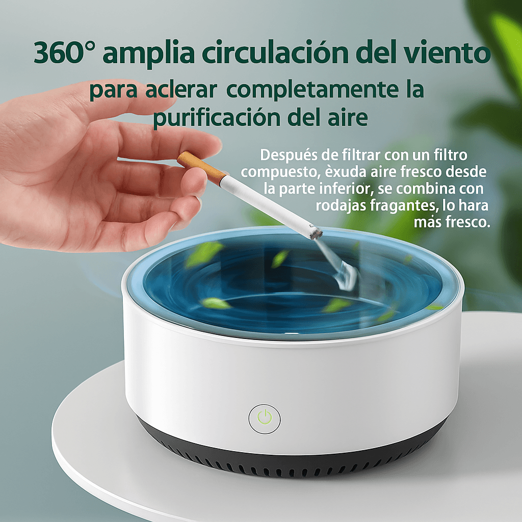 SmokeOFF: Cenicero Purificador Portátil