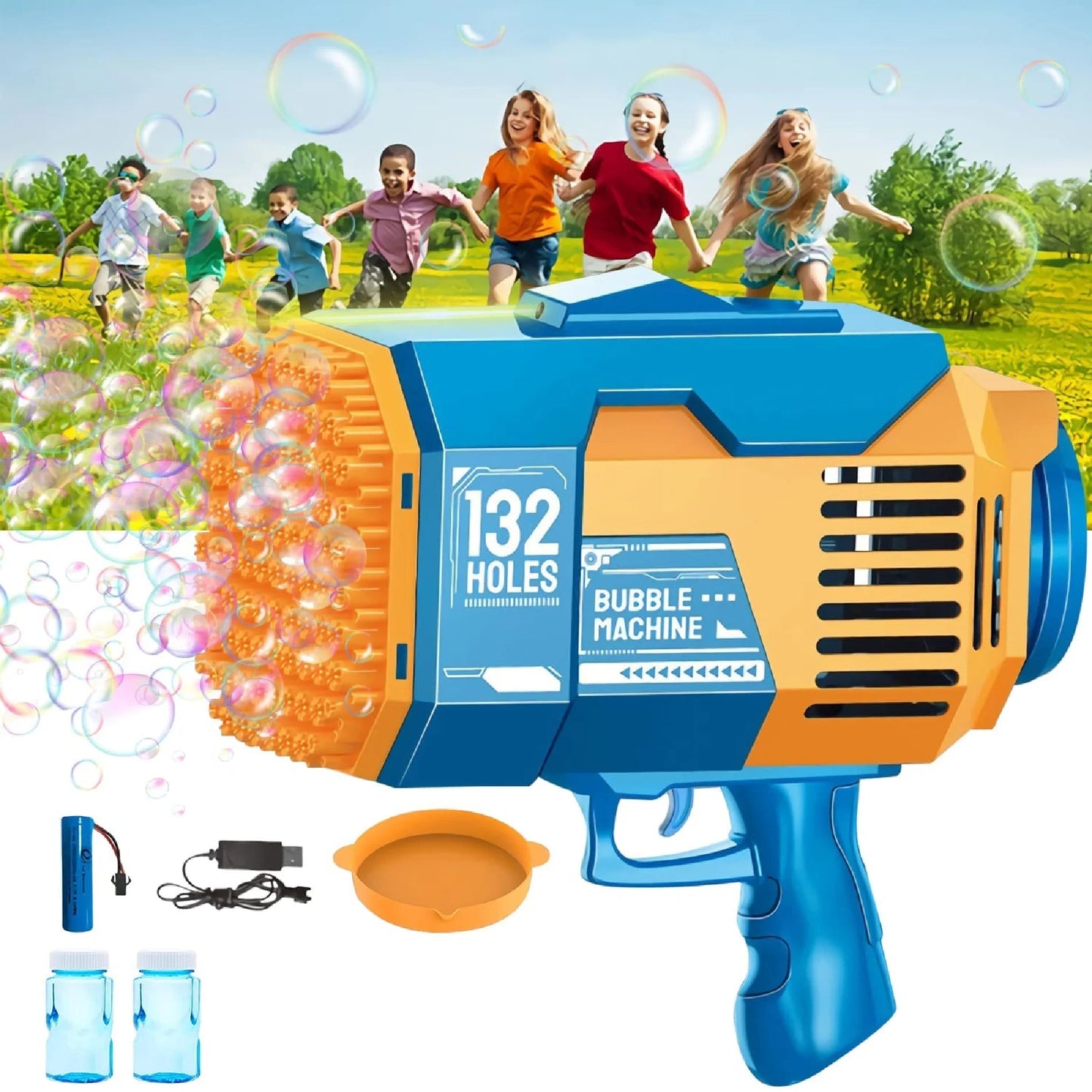 PartyPOP: Pistola Mágica de Burbujas Fiesta