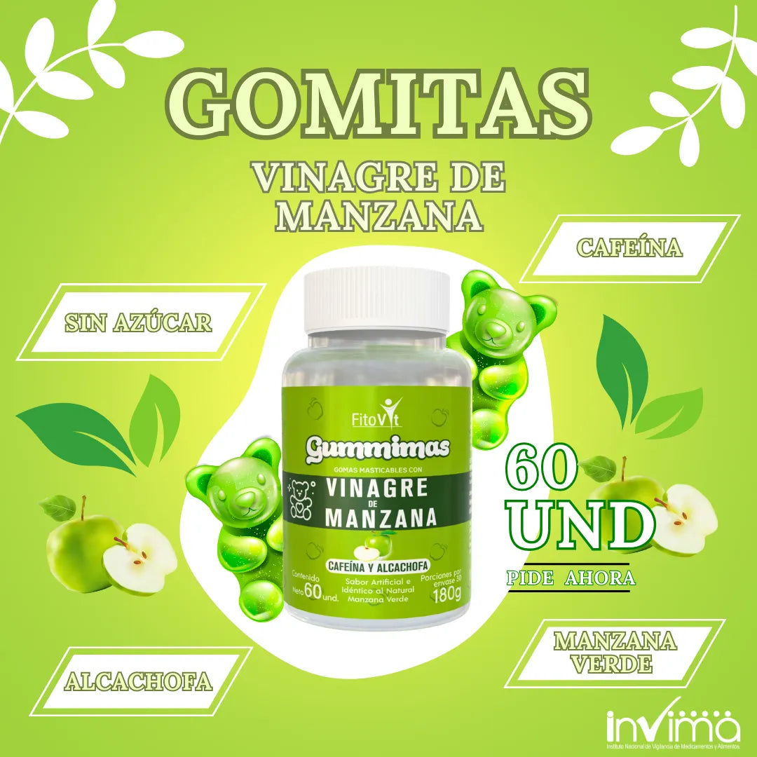 Gummimas: Gomitas Vinagre Manzana Verde