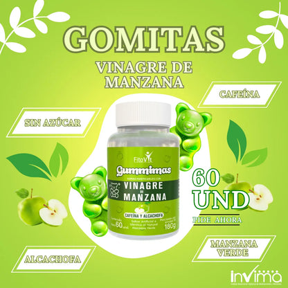 Gummimas: Gomitas Vinagre Manzana Verde