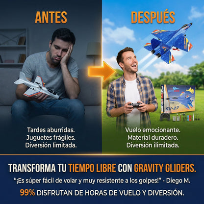 Gravity Glider Planeador RC Resistente