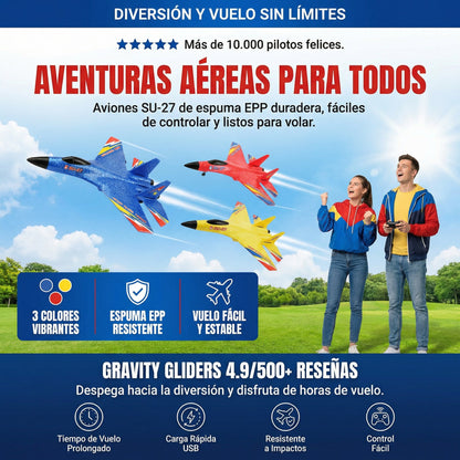 Gravity Glider Planeador RC Resistente