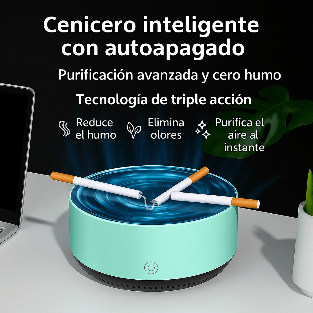 SmokeOFF: Cenicero Purificador Portátil